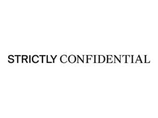 Strictly Confidential Music Publishing