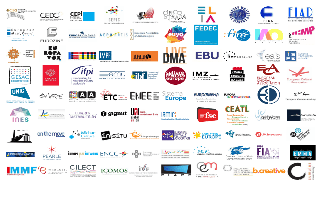 Joint letter for an increased budget for Creative Europe 2021-2027
